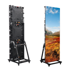 P4 Outdoor Foldable LED Poster Display for Effective Advertisement Multi-functional Advertising LED Poster Screen 1920x640