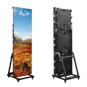 P3.076 Indoor Foldable Poster LED Display 1920x640 Front Service Multi-functional Video Poster LED Screen Panel