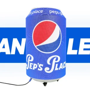 Creative Indoor Can LED Display Custom Can Shape Cylinder LED Screen | LED Beer Dan Display | LED Coke Can Display