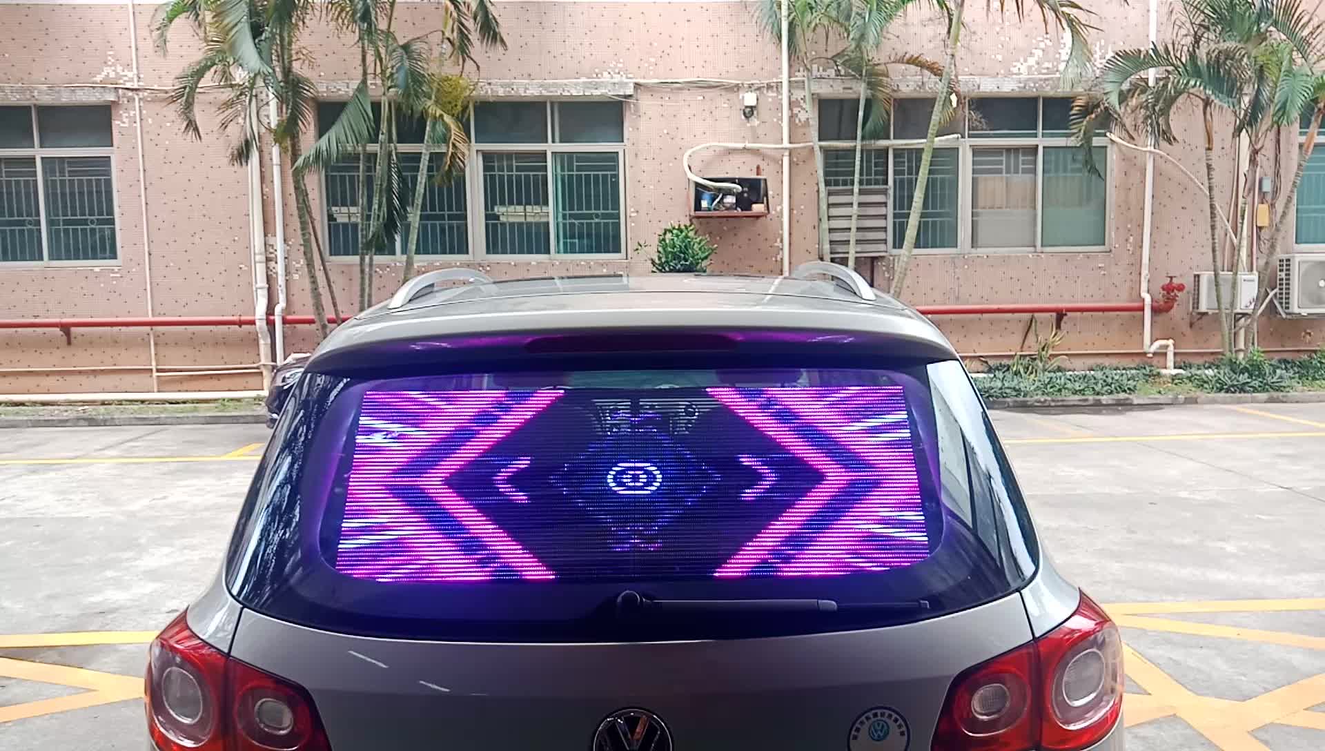 3M Line Car LED Display Car Rear Window LED Screen Moving