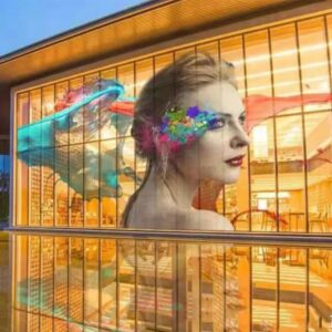 Transparent LED Display Screen 500x1000 Indoor outdoor Self-Adhesive transparent flexible led film display screen