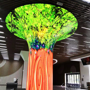 Flexible LED Display & Curved LED Screen Manufacturer | Wisdom Tree Shape LED Display Screen Umbrella Tree Shape LED Display