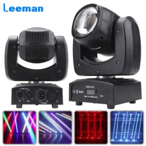 100W Beam Super Bright Moving Head Light RGBW 4 in1 LED Stage Beam Light DMX for DJ Disco Club Party Lighting Music Activated