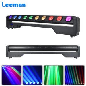 10x30W RGBW LED Rotating beam Moving Head Light Wall Bar Stage Matrix Dyeing For Disco Dance Floor Bar Party Nightclub DJ