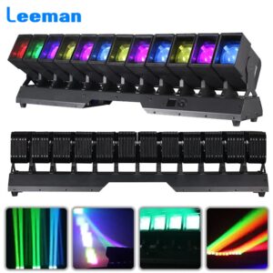 12X60W RGBW 4IN1 Swing Beam Zoom Wash Moving Head Light DMX512 For DJ Disco Party Stage Effect Lighting Night Club Bar Light