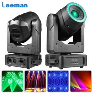 150W LED GOBO 3 Prisms Spot With SMD RGB Strip Ring Stage Lighting Moving Head Party Dj Disco Party Hotal Club Bar Wedding