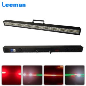 150W LED Strobe Light Music SoundDMX Control LED RGB Segmented Flash Wall Wash Light Disco Party Home Show Stage Projector