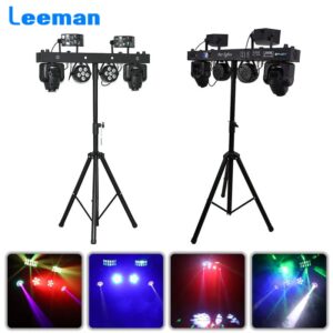 2x30w Spot Moving Head Par Light RGBW Butterfly Strobe Bar 4in1 Stand Dj Disco Effect Stage Lighting DMX Music Nightclub