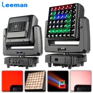 49X20W RGBW LED Matrix Zoom Wall Wash Moving Head light DMX512 DJ Disco Party Club Show Professional Stage Effect Lights