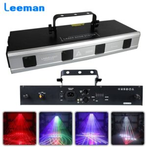 4W 4 Eyes Laser Projector Stage Effect Lighting For DJ Disco Party Event Club Wedding Show Bar DMX Sound Music RGB Lamp