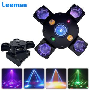 4X15W RGBW Laser Lamp Moving Head Light Beam Strobe Magic Ball Projector 1421DMX Stage DJ Bar Party Stage Light 4in1