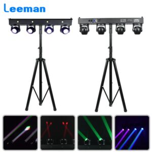 4x40W RGBW 4in1 LED Moving Head Beam Strobe Stage Effect Light DMX Controller For Projector Dj Disco Stage Lighting