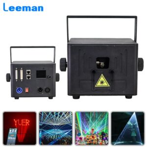 5W RGB Animaiton Laser Light With APP Control Beam Pattern Stage Lights DMX512 16CH DJ Disco Wedding Bar Stage Effect