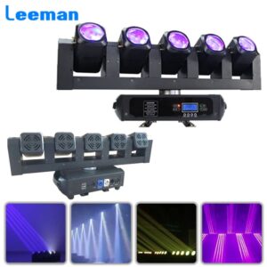 5x40W RGBW + 6x20W white Super Beam Strobe Moving Head Light DMX512 16CH Music Control For DJ Disoc Stage Lighting Show Party Club Park Indoor Bar