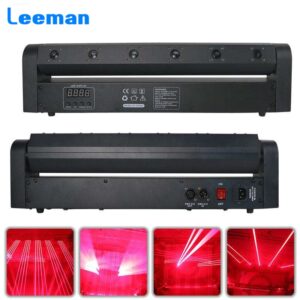 6 Eyes Stage Effect Red Laser Bar Beam Lighting for DJ Disco Party Wedding Moving Head Projector Wash Spot DMX512 RDM