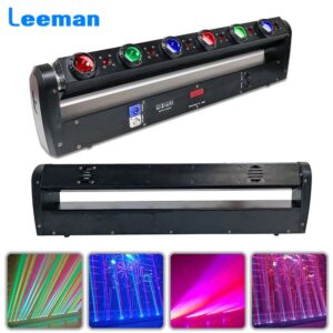 6X15W LED Beam + 6X500W Red Laser Moving Head Light Bar 11/28/46 DMX RGBW 4IN1 LED Running Effect for DJ Disco Party Stage