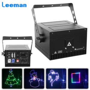 6w 8W 10W 12W RGB Laser Light Projector Professional 3D Animation Laser Scanner With APP control DJ Disco Party Christmas Wedding Stage Effect
