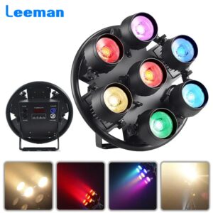 7X50W LED Stage Par Light Retro Uplights flash retro light with DMX Sound Activated Control DJ Stage Background Effect for Party Disco Show