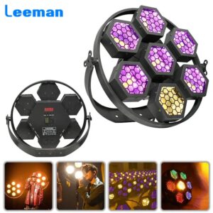 7x50W Retro Flash Light Strobe RGB Wash Effect Sound DMX Control For Party Disco Club Light DJ Equipment Stage Effect Lighting