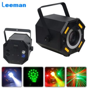 80W RGB Beam Spot + RG Laser + Gold Strobe + 3D Abyss Multifunction Effect Light For DJ Disco Indoor Music Party Wedding
