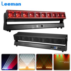 LED Beam 10x60W RGBW LED 3w Warm Cold White 0.3W RGB 4in1 Wash Strobe Horse Racing Effect Moving Bar Stage Lighting For Dj Disco