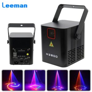 MINI 2W RGB DMX Animation Beam Scanner Stage Laser Light Projector DJ Disco Lights KTV Music Party Bar Wedding