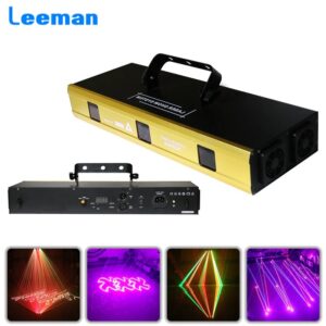 RGB 3IN1 Animation Laser Light 256 Patterns And 11 laser Effect Stage Projector DMX512 For DJ Disco Dance Floor Party Bar