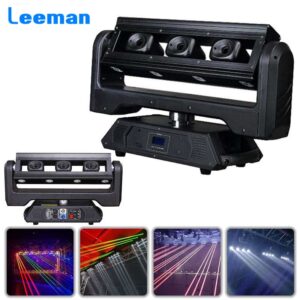RGB Moving Head Strobe Beam Laser Light DMX512 DJ Disco Ball for Nightclub Party Show LED Professional Stage Effect Lighting