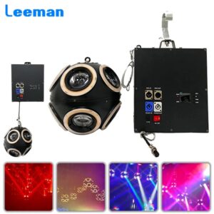 RGBW 300W LED 4in1 Lifting Football Shape Light DMX Rolling Beam Moving Head Stage Effect DJ Party Christmas Decoration Lights