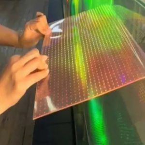 High Brightness P6 Transparent LED Film Screen 240x1000mm Indoor P6 LED Flexible Soft Self-Adhesive Film Screen