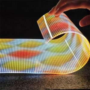 P4 Transparent Flexible Soft Self-Adhesive LED Film Screen for Windows | High-Brightness Crystal Clear LED Display Advertising Film Price
