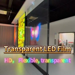 Flexible Transparent Led Screen P4-8 Transparent and Flexible LED display 1000x240